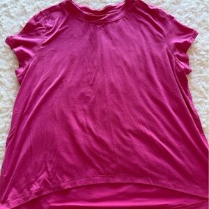 Athleta Fuchsia Short Sleeve Tee